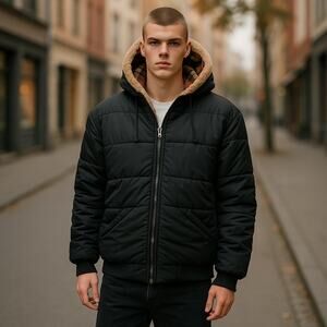 Vintage 70s JCPenney Men's Large Tall Coat – Dark Brownish Greyish